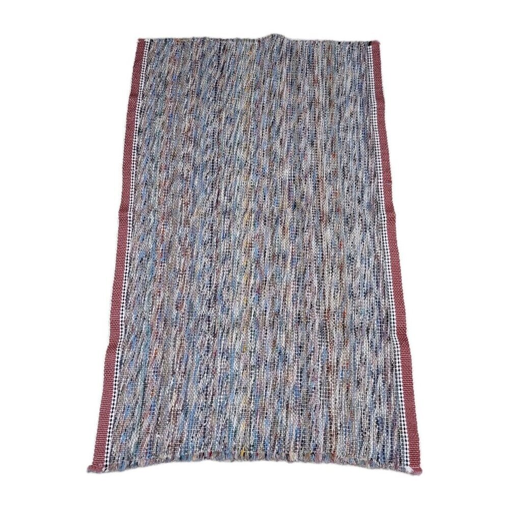 Kitchen Runner Rug Woven Brown Multi-Color 22 1/2" X 36" Reversible Washable